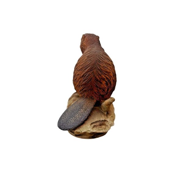 Vintage Lefton China Beaver Figurine Hand-Painted Japan Woodland Animal - Picture 7 of 7